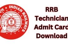 RRB Technician Admit Card  Download (1)