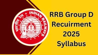 RRB Group D Recuirment 2025 Syllabus