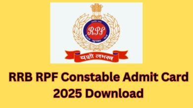 RRB RPF Constable Admit Card Download